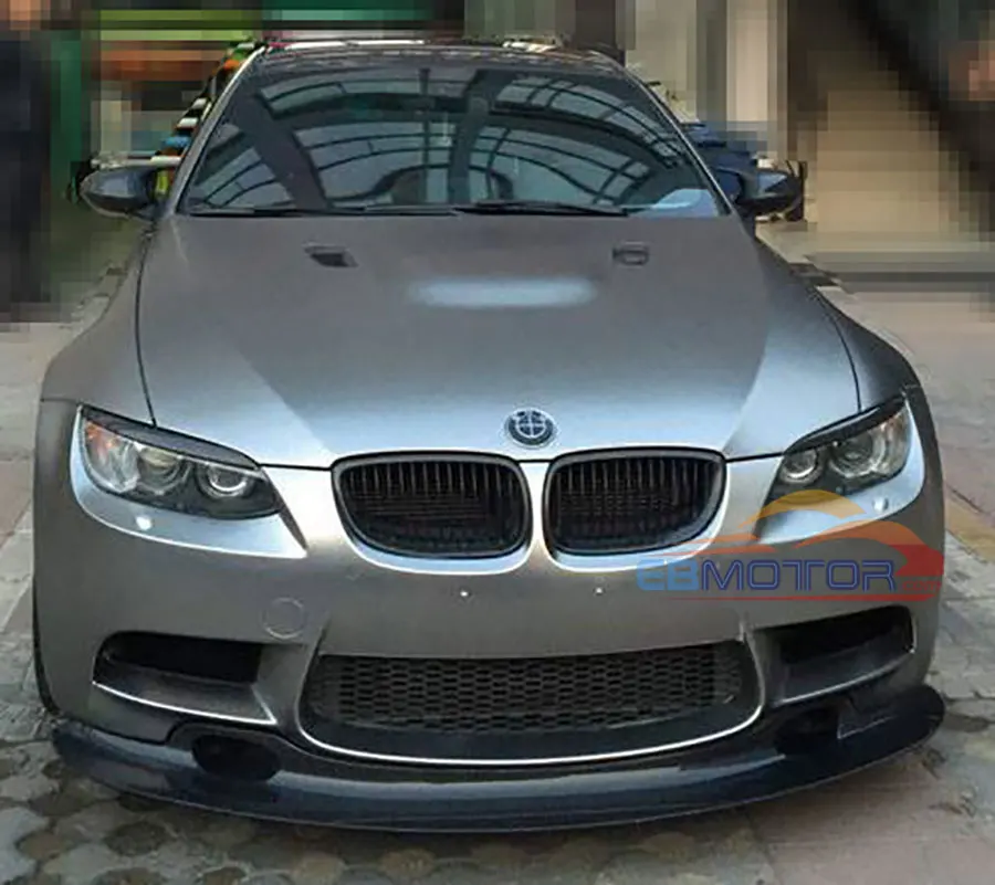Неокрашенный GT4 стиль стекловолокно передний спойлер для BMW 3 серии E90 E92 E93 M3 Coupe 2008-2013 B296F
