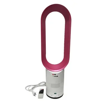 

16-Inch Oval Bladeless Remote Control Electric Fan Low db Children Safe Negative Ions Air Cleaner For Bedroom Office