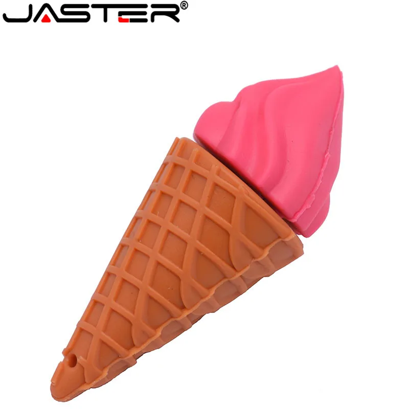 Флэш накопитель JASTER модный креативный из силикагеля U диск фри мороженое шоколад