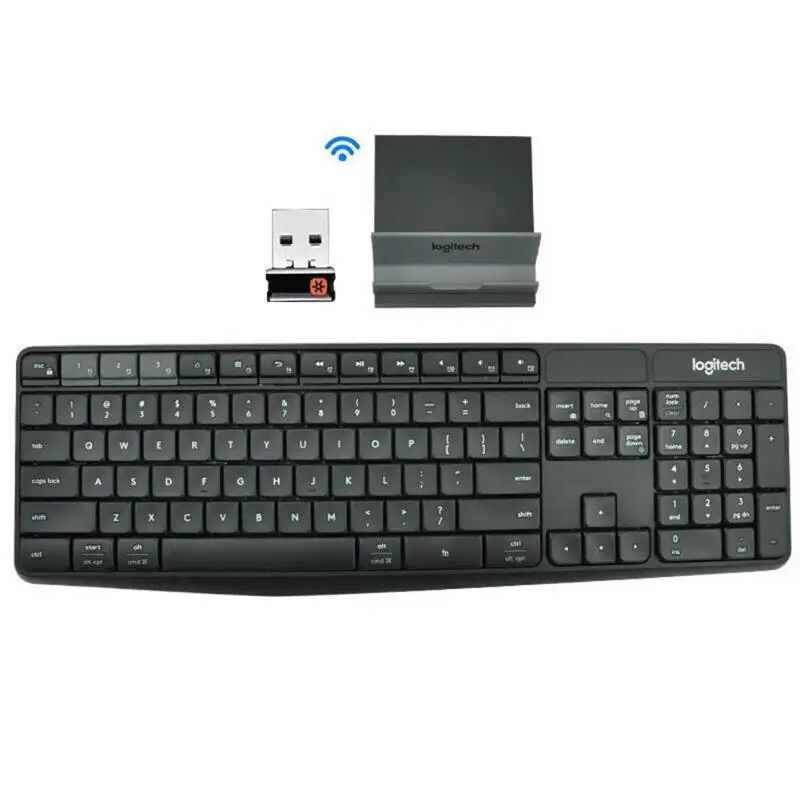 

Logitech K375S Wireless Gaming Keyboard 104 Keys Bluetooth 2.4GHz USB Multi Device Keyboard With Phone Stand