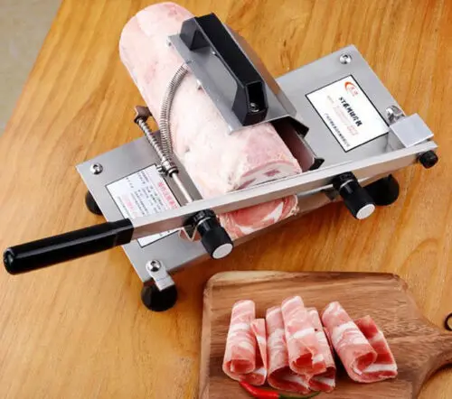 CE 304# Stainless Steel Manual Frozen Meat Slicer Handle Cutting Machine | Дом и сад