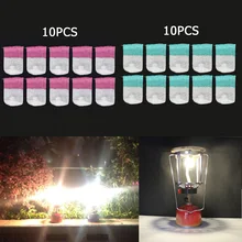 

10pcs Outdoor Lampshades 6X8CM/8X10CM Kit Camping Gas Lamp Lantern Mantles Light Replace Covers Camping Tools