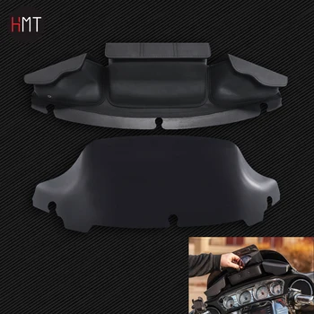 

7 Inch Black Motorcycle Wave Windscreen +Windshield Bag Fits For Harley Touring Electra Street Glide FLHX FLHT 2014 2015 2016
