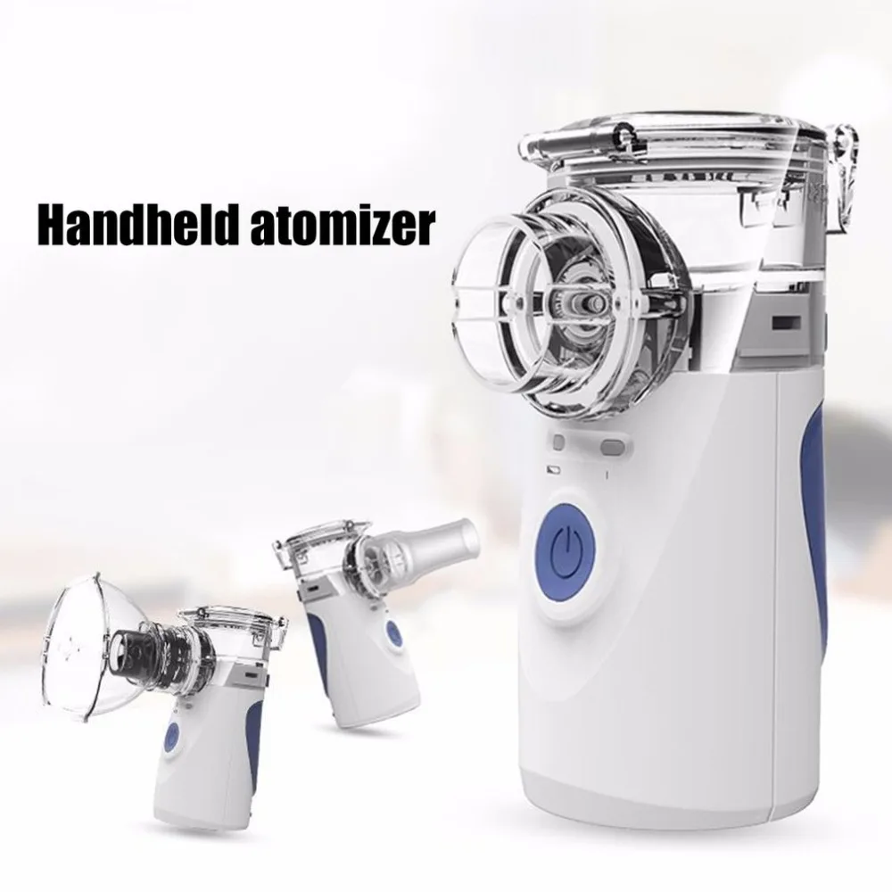 New Hot Mini Handheld Nebuliser Steaming Tool Health Care Atomizer Portable Respirator Humidifier Adult Kid Inhaler 2