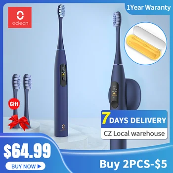

New Global Version Oclean X Pro Blue Electric Toothbrush Touch Screen IPX7 Fast Charging Smart Sonic Electric Toothbrush Adult