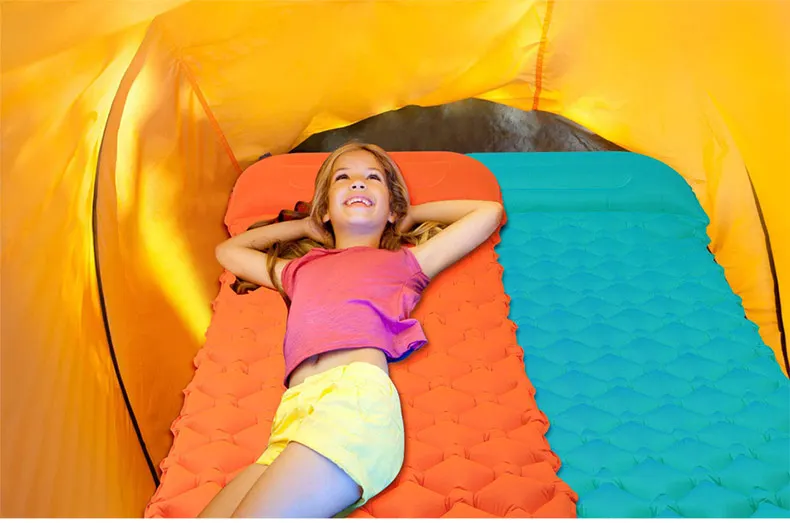 Надувной воздушный коврик для сна, матрас для путешествий на открытом воздухе, влагостойкий портативный ультралегкий походный пляжный ТПУ коврик для кемпинга, коврик для кровати, сумка