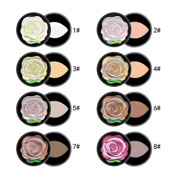 

8 Color Cosmetic Fashion Matte Eye shadow Cream Flower shape Makeup Party Shimmer Set Eyeshadow