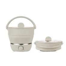 Электрическая сковорода мини горячий горшок многофункциональная плита для готовки Складная сковорода для яйцеварка лапша суп нагреватель горшок 220 В