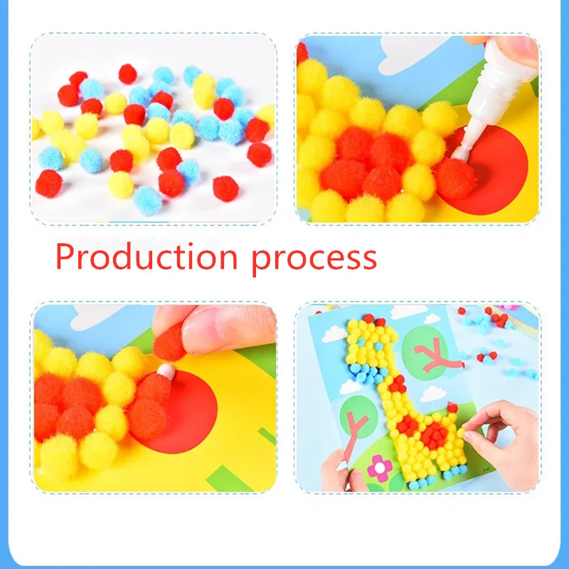 Fluffy Soft Pompom 8 Mm 10 Mm 15 20 25 30 Plush Pompom DIY Home Decoration Sewing Supplies Handicrafts 10g