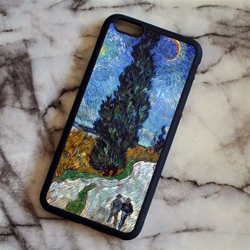 Розовый KETAOTAO Vincent Van Gogh Notte Stellata чехол для телефона s для iPhone 4S 5C SE 5 5S 6 6S 7 8 Plus X чехол из мягкого ТПУ резины силикона - Цвет: Розовый