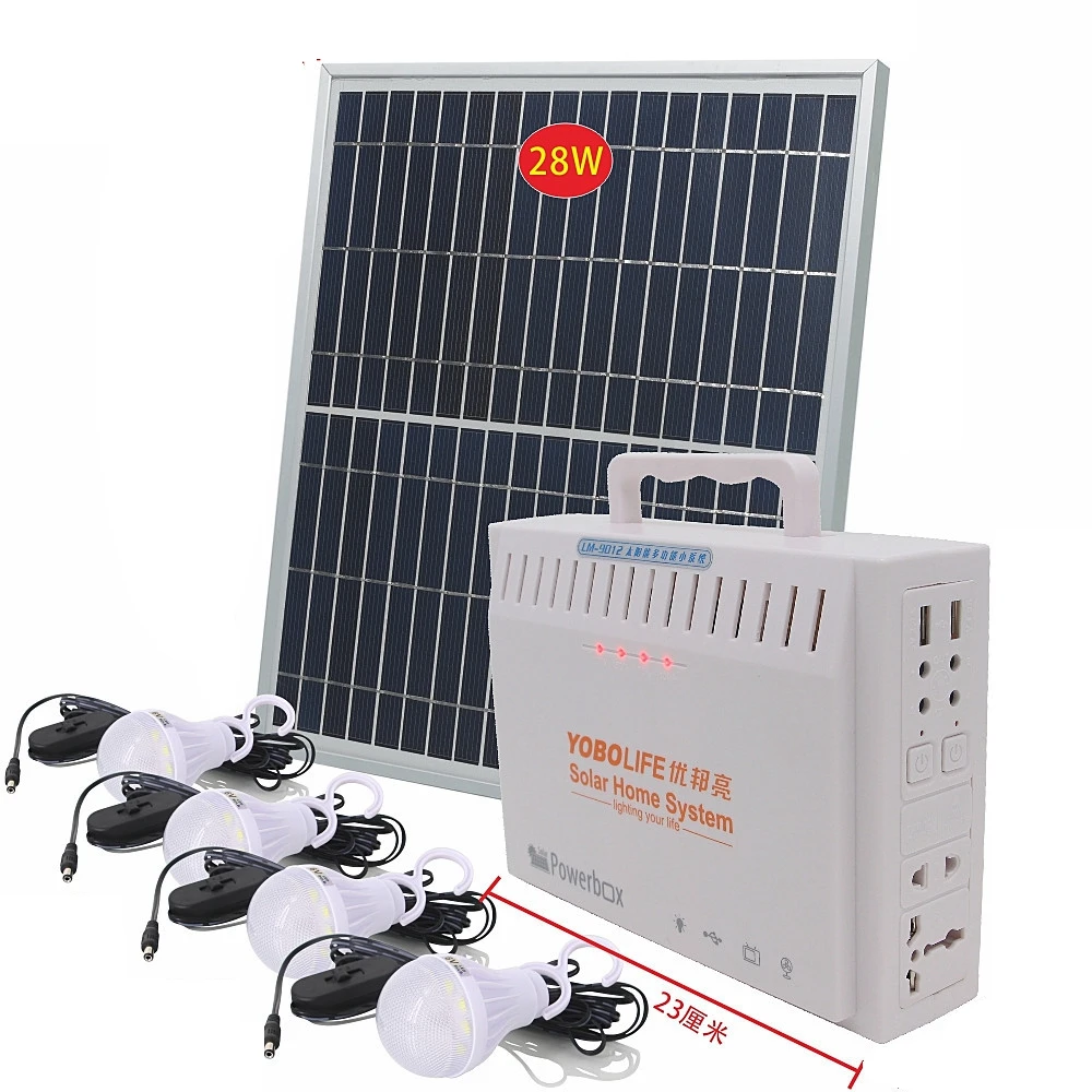 

Household Solar Power System Output DC 12V/5V AC 220V Off-Grid Small Solar Battery System Television Laptop Phone Solar Supply
