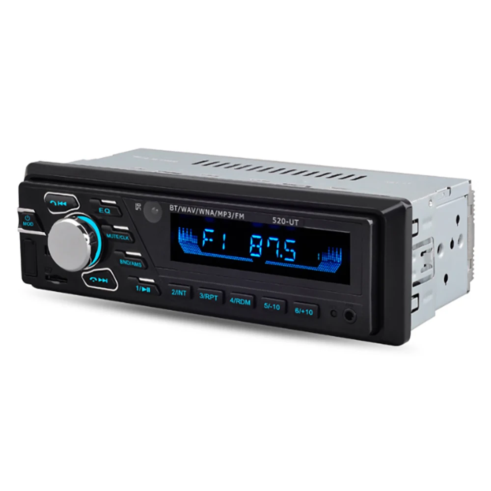 Bluetooth автомобильное радио для машины стерео радио Fm Aux вход приемник Sd Usb Jsd-520 12 В в-тире 1 Din автомобильный Mp3 мультимедийный плеер