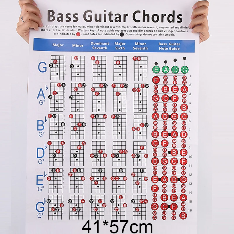

Four-string Electric Bass String Spectrum Guitar Chord Fingering Practice for the fledgling performers