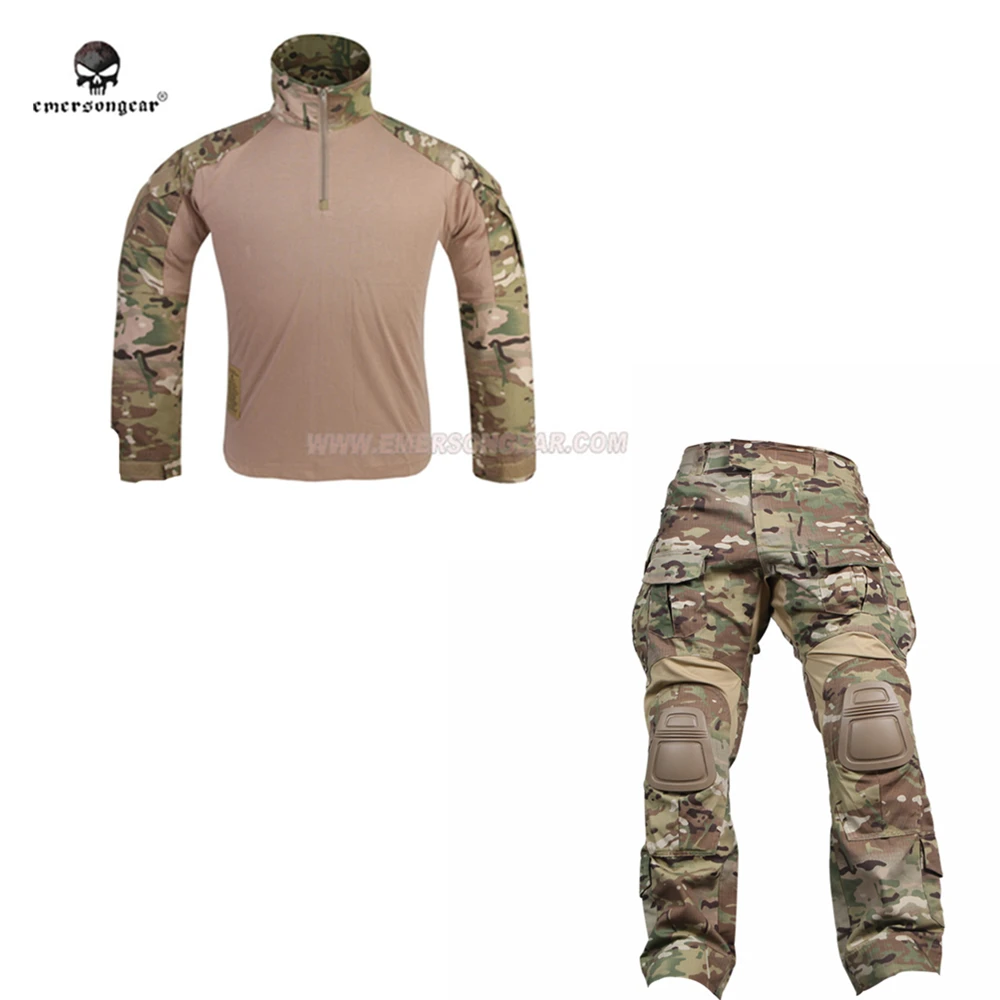 Emersongear G3 taktik savaş üniforma setleri kamuflaj giysileri Mens ...