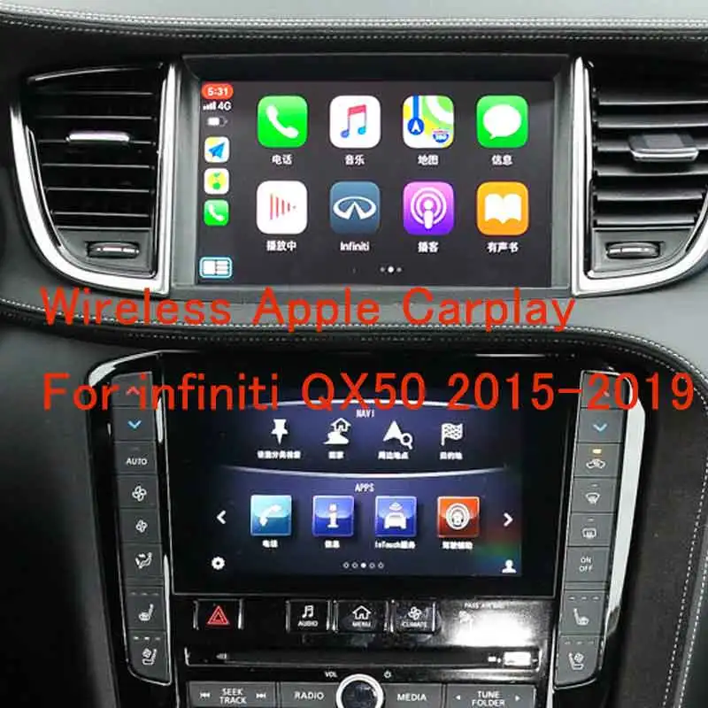 Sinairyu беспроводной Apple Carplay для infiniti 8 дюймов экран- Q50 Q60 Q50L QX50 Android авто зеркало Wifi автомобиль играть Airplay - Цвет: QX50