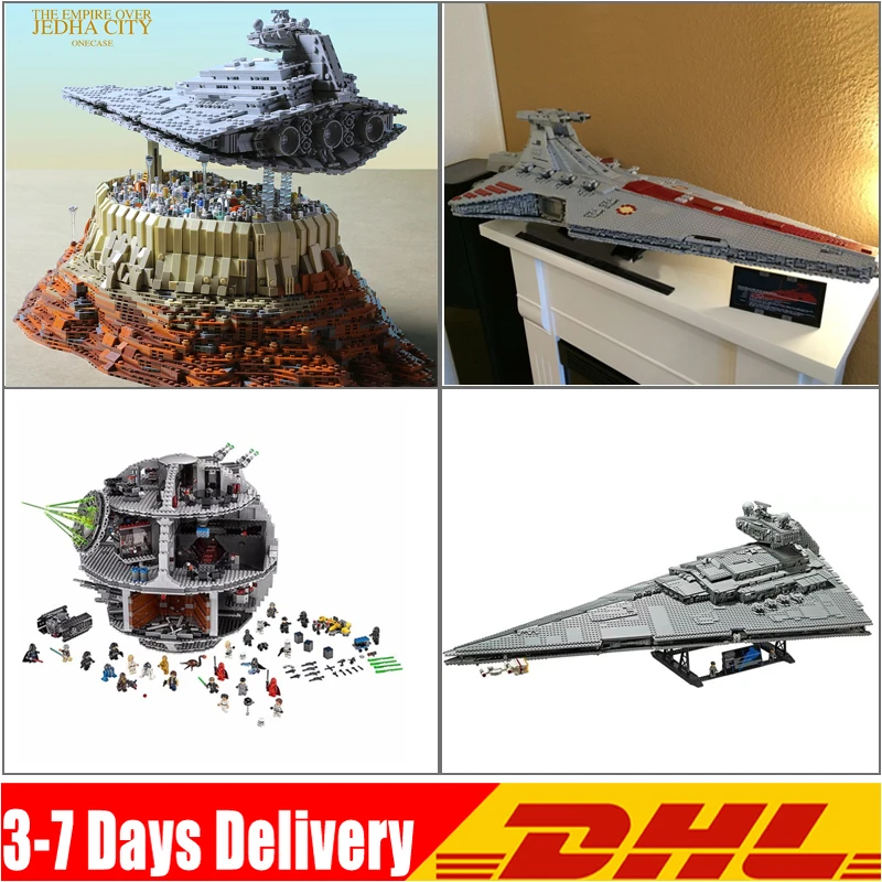 

IN Stock 05063 UCS Death Star Imperial Star Destroyer The Empire Over Jedha City Building Blocks Bricks Toys Gifts 75252 05077