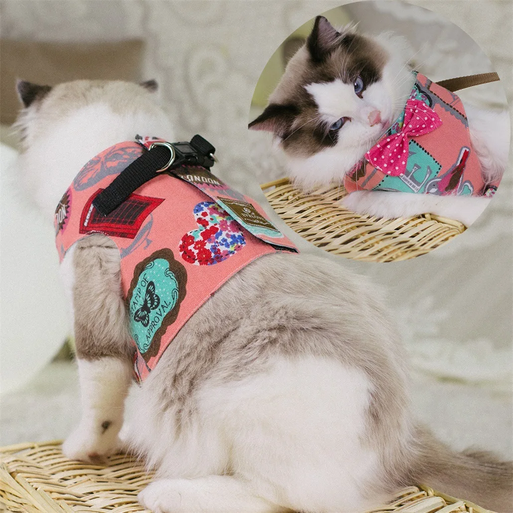 Кошка леопард кошка грудь майка на бретельках Кот веревка цепочка для кота кошка грудь поводок одежда взрыв домашний питомец с индивидуальной надписью поставки