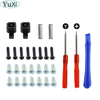 

YuXi For Nintend Switch Spring and Plastic/Metal Lock Buckles and Screw with Opening Tools For Joy Con NS Joycon Repair Kit