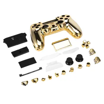 

High Quality Gold Chrome Replacement Hydro Dipped Shell Mod Kit for PS4 Controller