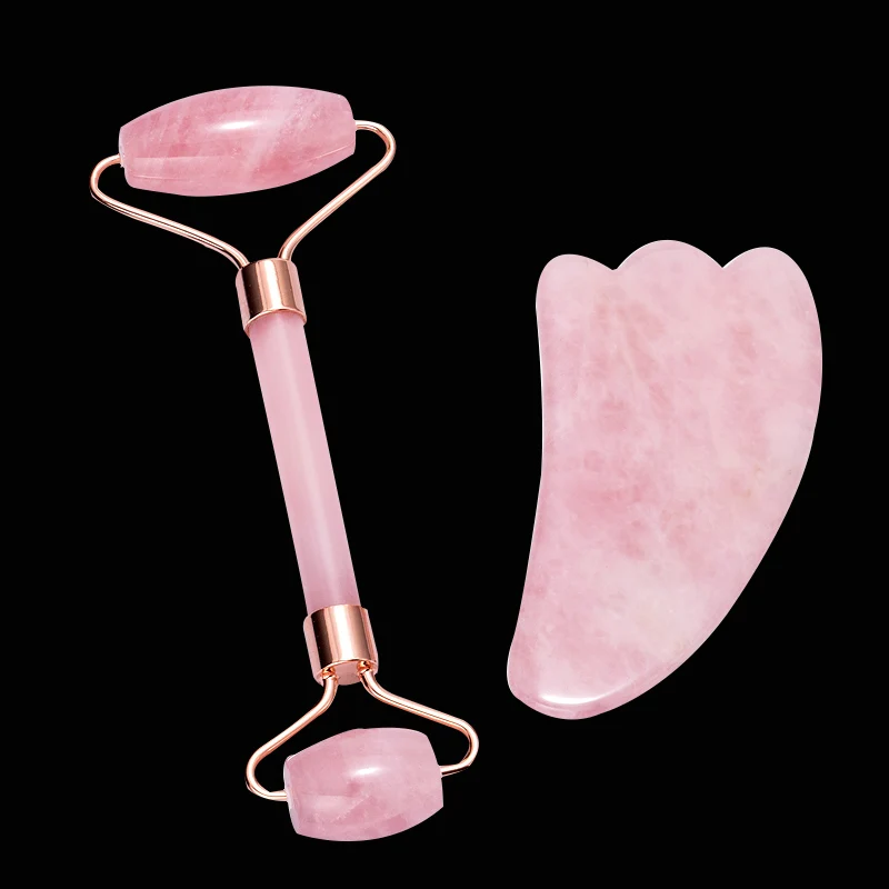 Jade Roller Facial Massage Slimming Face Lift Massager Natural Rose Quartz Stone Relaxation Wrinkle Removal Beauty Skin Tool large premium jewelry cleaning polishing cloth silver gold charms diamond gem stone making tarnish removal cleaner polisher tool