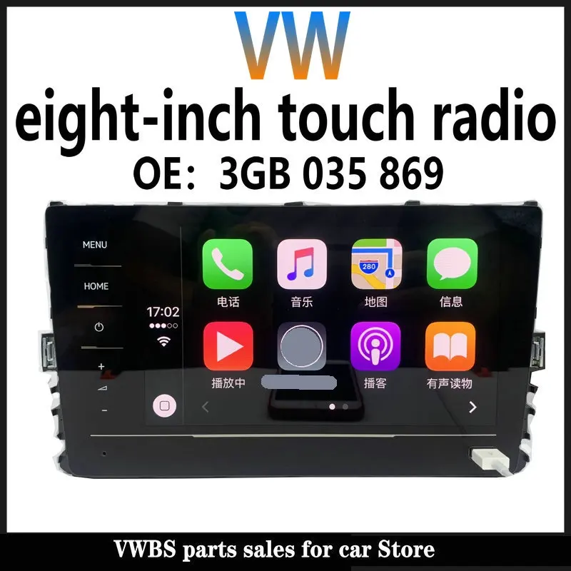V W Radio RCD520 for Golf MK7 / Passat B8 / Tiguan mk2 / T-roc 5GG035869 2GD035869 Full Touch Screen Carplay Unit