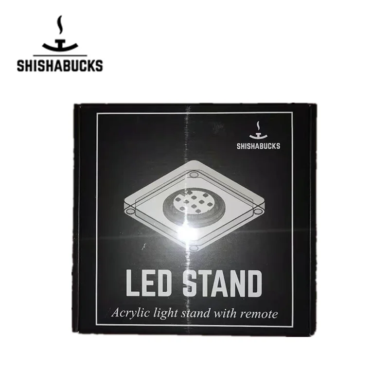 Shishabucks LED Stand Hookah Square stand Acrylic Led Stand