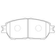 AKEBONO Колодки тормозные дисковые передние ПОДХОДЯТ ДЛЯ Toyota Alphard-08, Windom(_V30), Estima(_CR30/_CR40) AN-670K