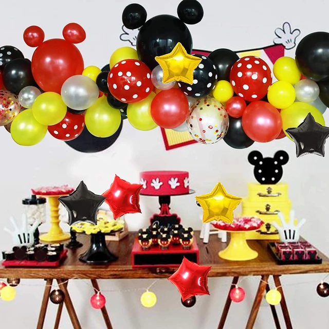 Holiday Birthday Decoration Mickey Mouse  Mickey Mouse Birthday Party  Decorations - Ballons & Accessories - Aliexpress