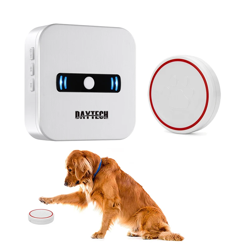 

DAYTECH Wireless Doorbell Alarm Chime Cordless Ring DoorBell LED light Alert Touch Button Smart Home Welcome Pet Call Button