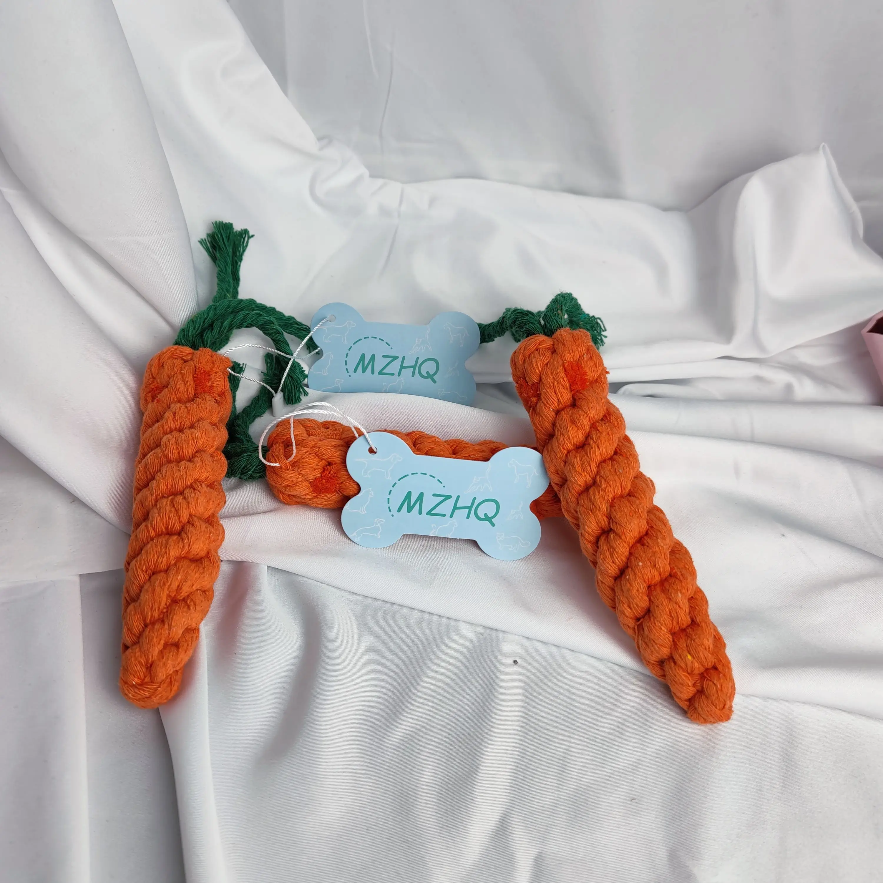 MZHQ-juguete para perros de 22cm con forma de zanahoria, cuerda, juguetes masticables para cachorros, limpieza Teath, entrenamiento divertido al aire libre, 1 unidad