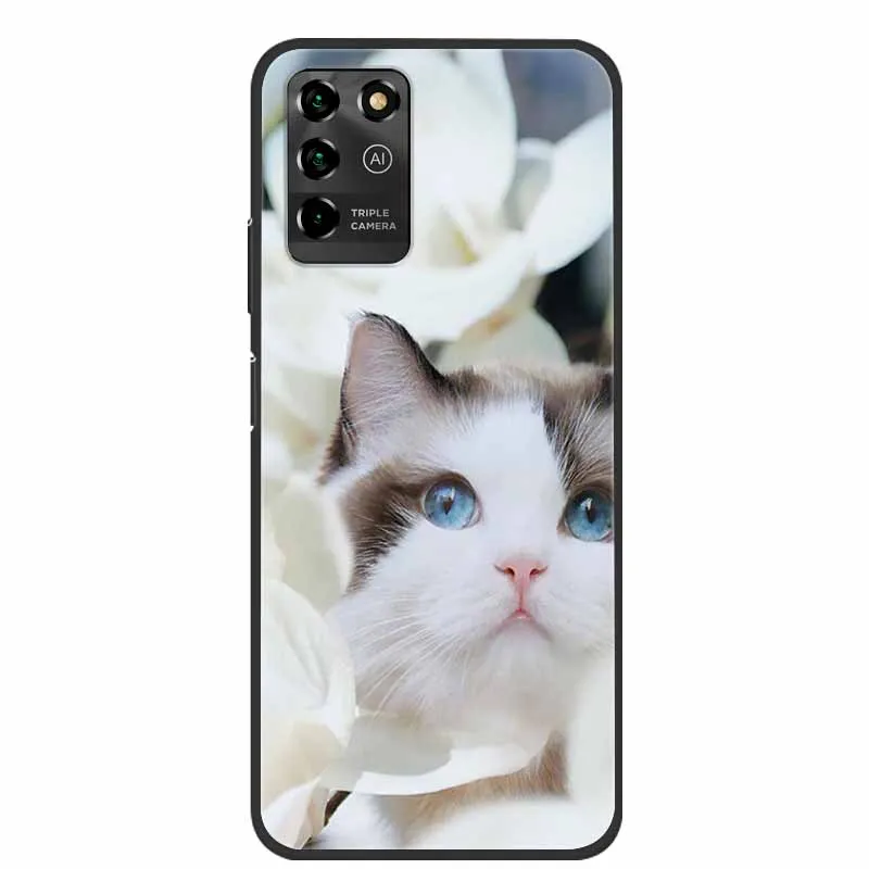 Luxury Bumper Silicone TPU Soft Phone Case with Cute Cat Design - Shockproof Coque