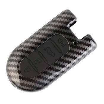 

Carbon Car Key Case For Toyota Perodua Bezza Myvi Axia 4 Buttons Keychain Bag Smart Remote Fob Protector Cover Auto Accessories