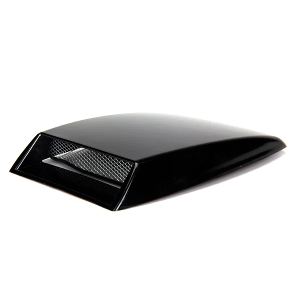 1xUniversal Car Roof Hood Air Flow Decorative Vent Cover Sticker-Black