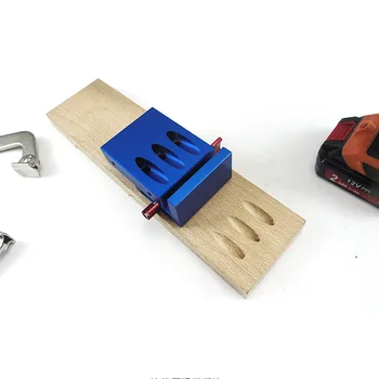 

XK-3 Pocket Hole Jig Kit 3 Holes Woodworking Drill Guide Aluminium Oblique Drill Guide Locator Tools 9.5mm Drill Bit New