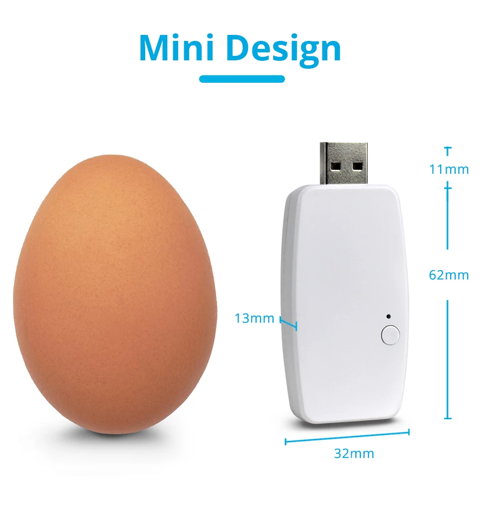 Zemismart-Tuya WiFi Inteligente Cortina Motor, Dongle USB