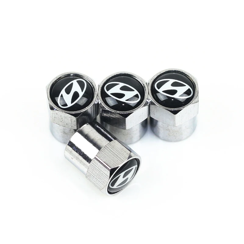 

NEW Car Styling Auto Emblem valve cap Case For Solaris ix35 i20 i30 i40 HYUNDAI Tucson CRETA Santa fe Car Styling