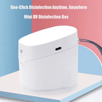 

LED UV Portable Disinfection Box With 10 Masks UV Mini Sterilizer Boxes For Mask Shaver Headphones Small Items