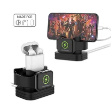 AIYIMA 2 в 1 Apple Watch Подставка для зарядки док-станции для Airpods iPhone One Plus X XS 8 Apple iWatch док-станция 4 3 2 Держатель для зарядки