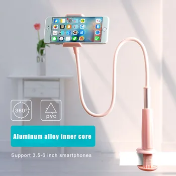 

Phone Holder Bed Gooseneck Mount Flexible Arm Bracket for Smartphone Bedroom Desktop Universal Cell Phone holder Flexible