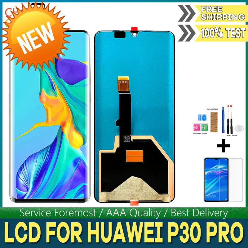 6,4" ЖК-дисплей для huawei P30 Pro VOG-L04 L09 ЖК-экран дигитайзер сборка Замена для huawei P30 Pro дисплей