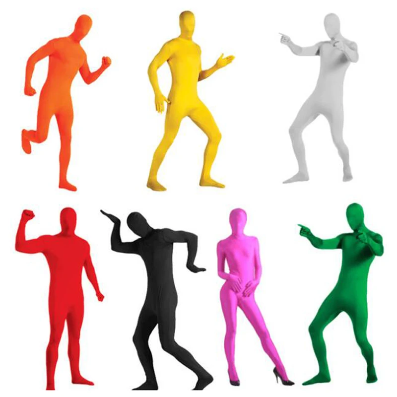 Костюм зентай из лайкры для взрослых костюмы на Хэллоуин мужчин облегающие