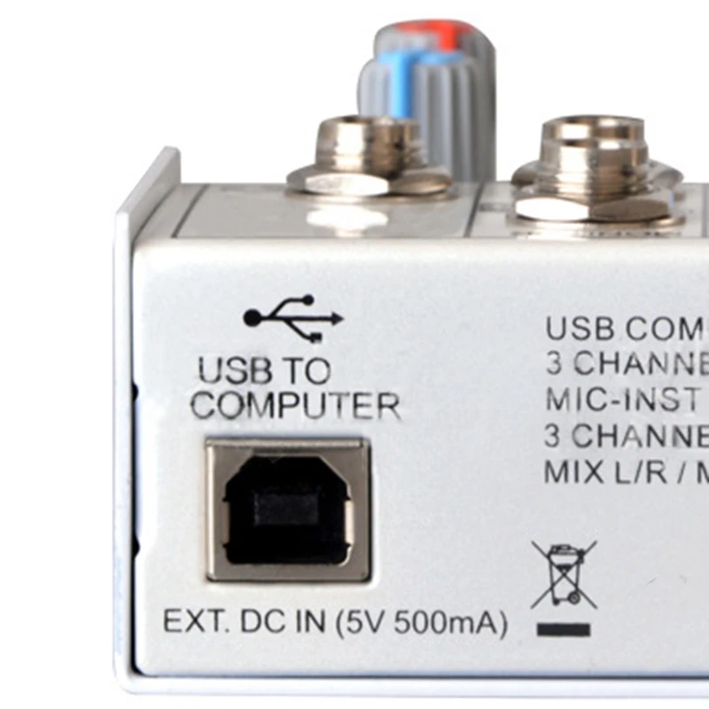 Usb External Recording Computer Playback 4-Channel Plug Stereo Professional Audio Mixer with Sound Card Mixer