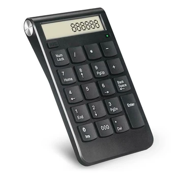 

2 in 1 2.4G Wireless Numeric Keypad with LCD Screen Calculator for Laptop PC Computer for Finance / Accounting / Finance