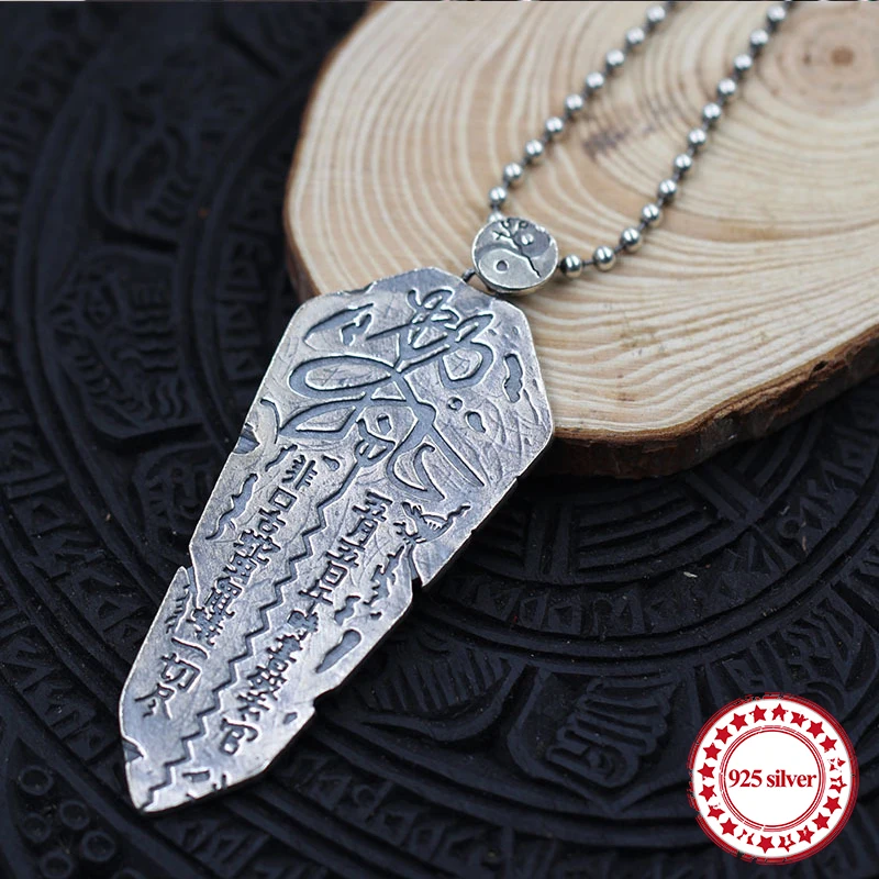 

S925 sterling silver couple pendant personality classic retro fashion style animal pendant modeling send lover jewelry gift