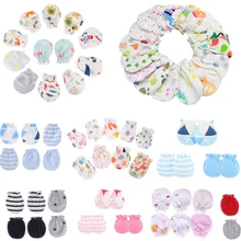 1 пара модные детские анти царапающиеся перчатки защита на Кроватку Новорожденного лица Хлопок царапины варежки для от 0 до 24 месяцев перчатки