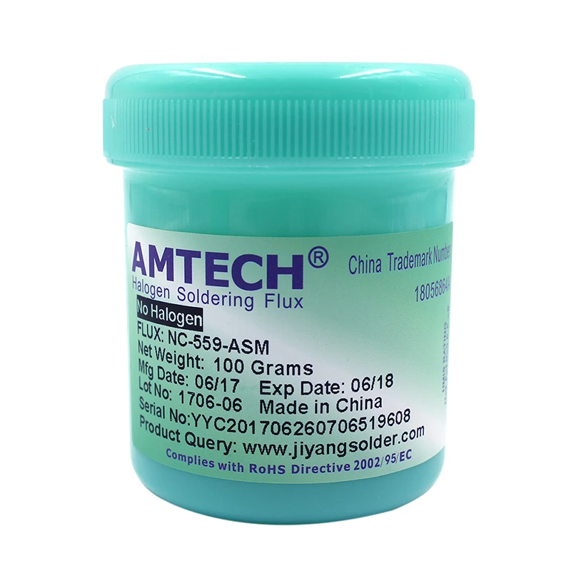 100 Original Amtech Nc559asm 100g Leadfree Solder Flux Paste For