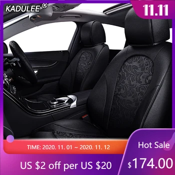 

KADULEE Make Custom fabric car seat covers For Volvo S80 XC60 S60 C30 S90 C70 V60 V40 XC90 XC40 S40 XC Classic Automobiles Seats