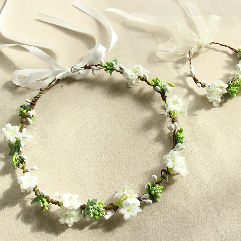

Support Ultra-Fairy MORI Series Hipster Garland Headdress Bride Marriage Bridesmaid Flower Boys/Flower Girls Children Hair Bands