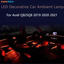 

LED Decorative Car Ambient Lamp Automotive Interior Light Accessories Decoration Door Trim Panel For Audi Q8/SQ8 2019 2020 2021