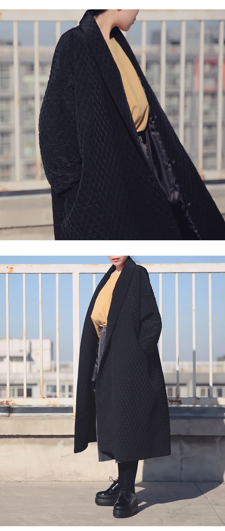 LANMREM 2020 European Highest Quality Jacket Autumn Women Large Size Long Loose Black Windbreaker Long Trench Coat WTH1201